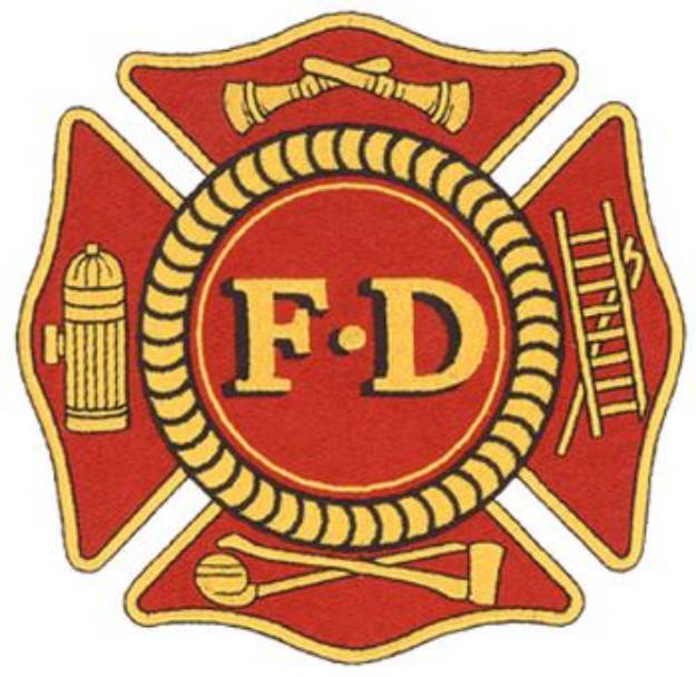 Picture of Fire Dept. Logo Machine Embroidery Design