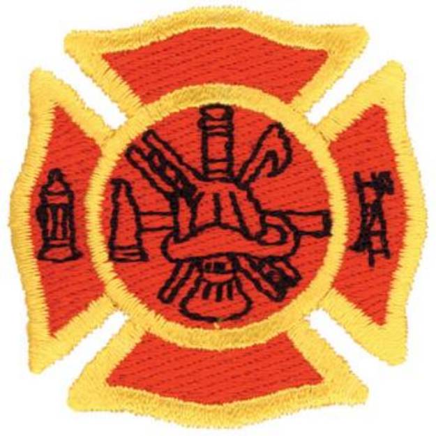 Picture of Firefighters Logo Machine Embroidery Design