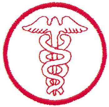 Medical Symbol Outline Machine Embroidery Design