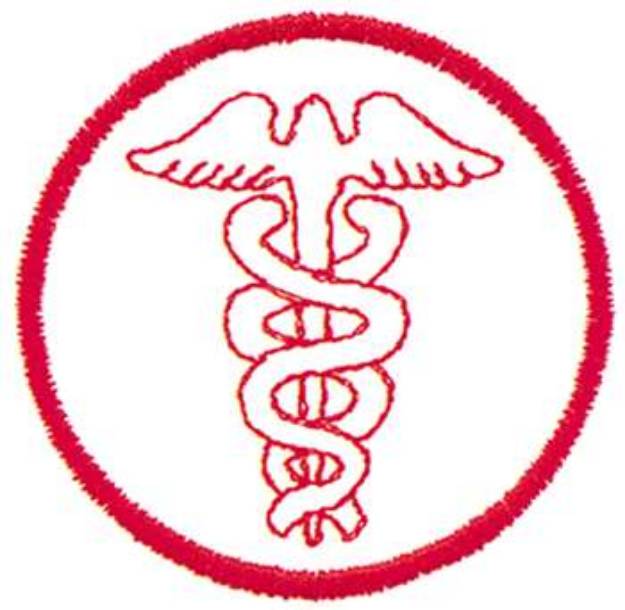 Picture of Medical Symbol Outline Machine Embroidery Design