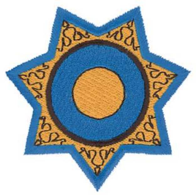 Picture of Seven Point Star Machine Embroidery Design