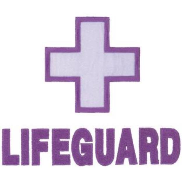 Picture of Lifeguard Applique Machine Embroidery Design