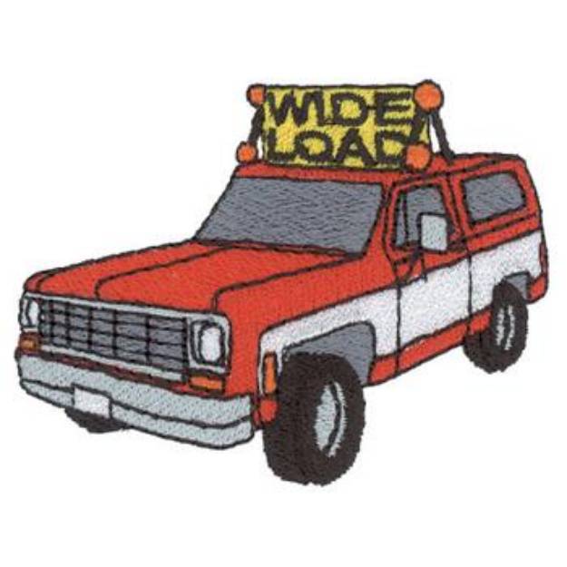 Picture of Wide Load Vehicle Machine Embroidery Design