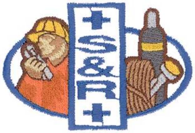 Picture of Search  Rescue Logo Machine Embroidery Design