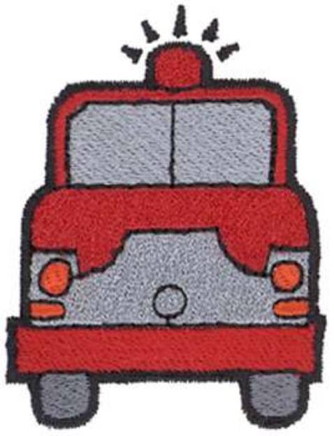 Picture of Fire Truck Machine Embroidery Design