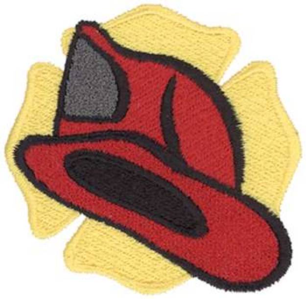 Picture of Fire Hat Machine Embroidery Design