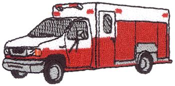 Fire Rescue Vehicle Machine Embroidery Design