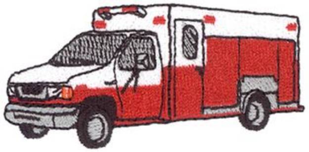 Picture of Fire Rescue Vehicle Machine Embroidery Design