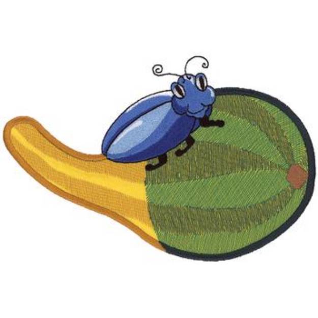 Picture of Gourd Beetle Applique Machine Embroidery Design