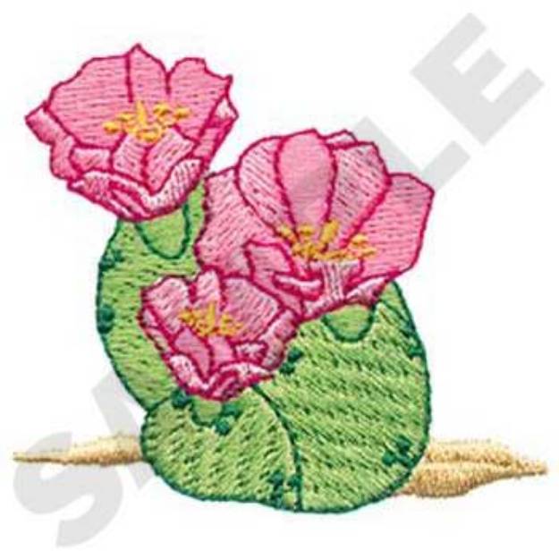 Picture of Beavertail Cactus Machine Embroidery Design