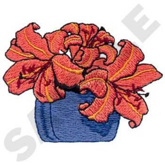 Picture of Tiger Lilies Machine Embroidery Design