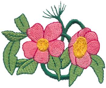 Prairie Roses Machine Embroidery Design