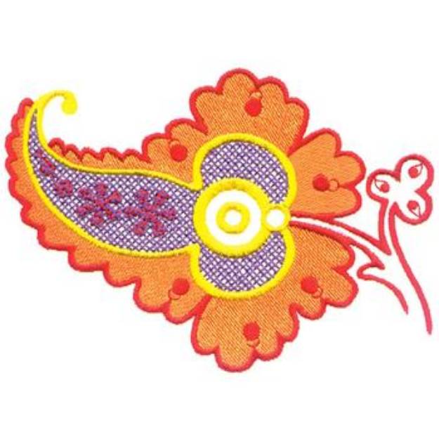 Picture of Paisley Design Machine Embroidery Design