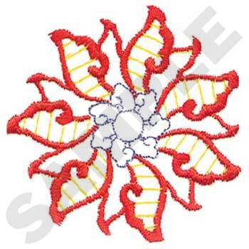 Oriental Flower Machine Embroidery Design