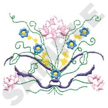 Floral Bouquet Machine Embroidery Design