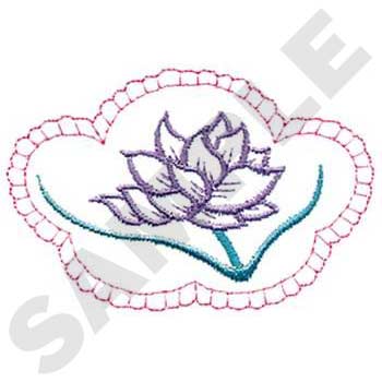 Water Lilies Machine Embroidery Design