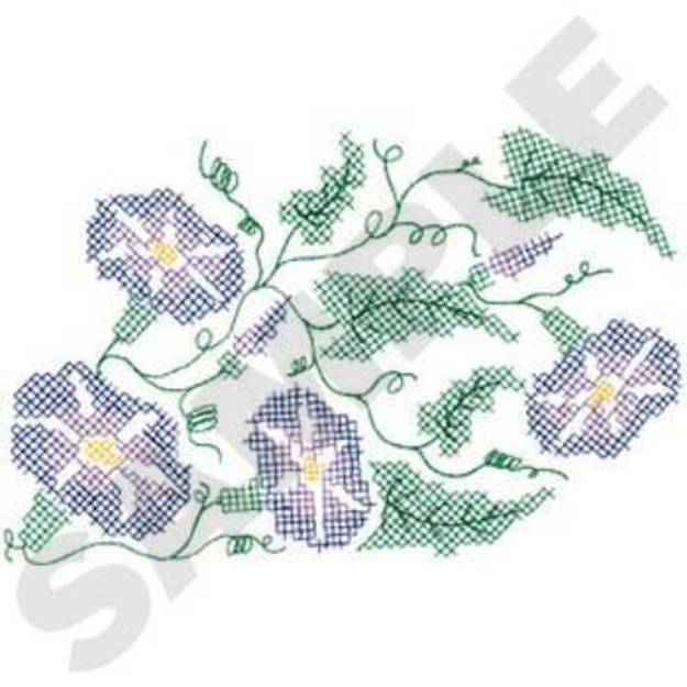 Picture of Morning Glory Machine Embroidery Design