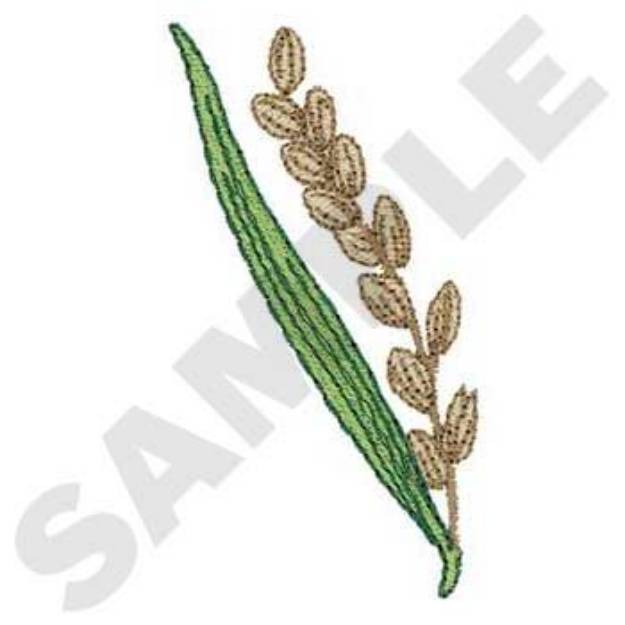 Picture of Rice Plant Machine Embroidery Design