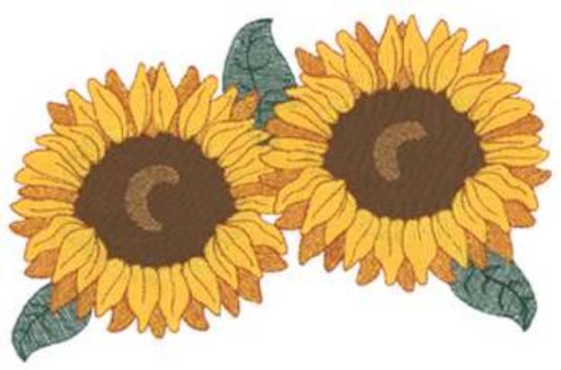 Picture of Sunflowers Applique Machine Embroidery Design