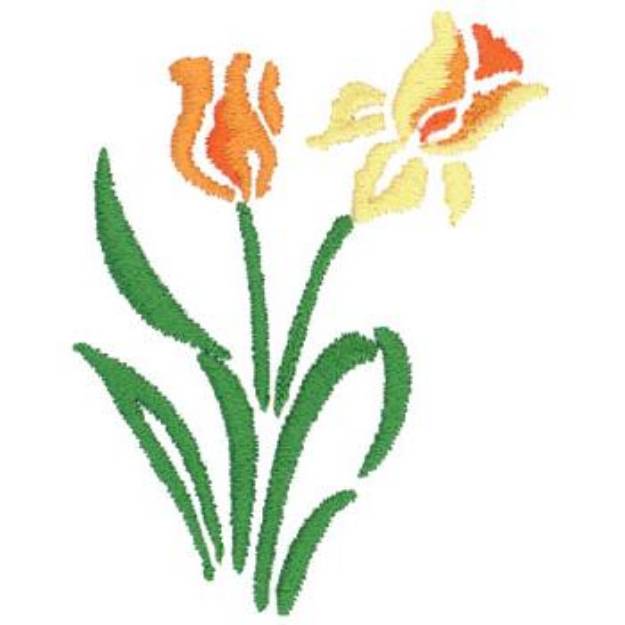 Picture of Daffodils Machine Embroidery Design