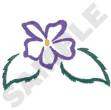 Picture of Violet Outline Machine Embroidery Design