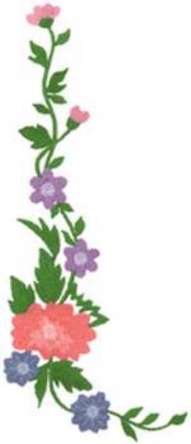 Picture of Floral Accent Border Machine Embroidery Design