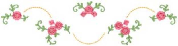 Picture of Rose Flower Chain Machine Embroidery Design
