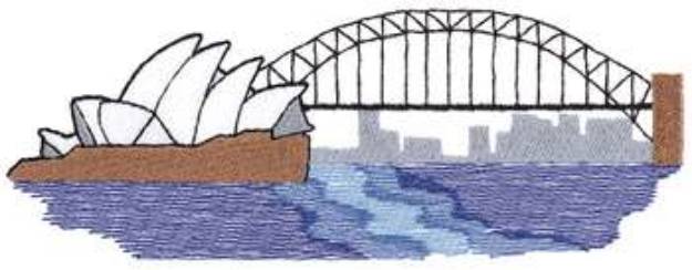 Picture of Sydney Skyline Machine Embroidery Design