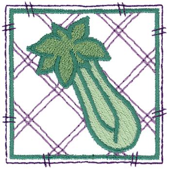 Celery Patchwork Square Machine Embroidery Design