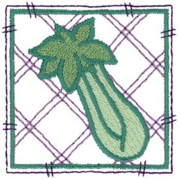 Picture of Celery Patchwork Square Machine Embroidery Design