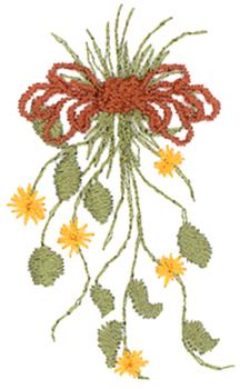 Herbs With Ribbon Machine Embroidery Design
