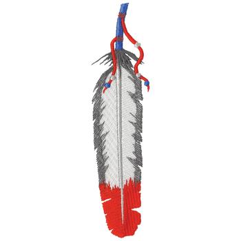 Indian Feather Machine Embroidery Design
