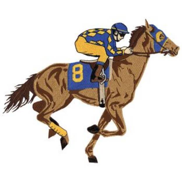 Picture of Race Horse Machine Embroidery Design