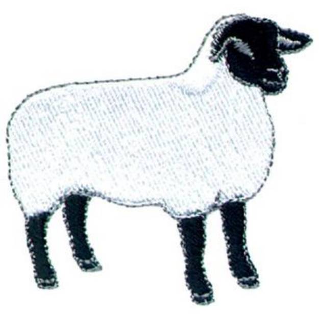 Picture of Suffolk Sheep Machine Embroidery Design