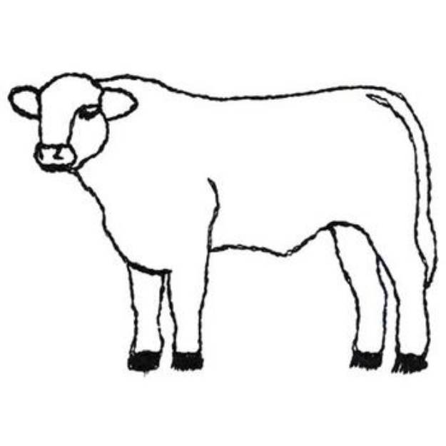 Picture of Limousin Outline Machine Embroidery Design