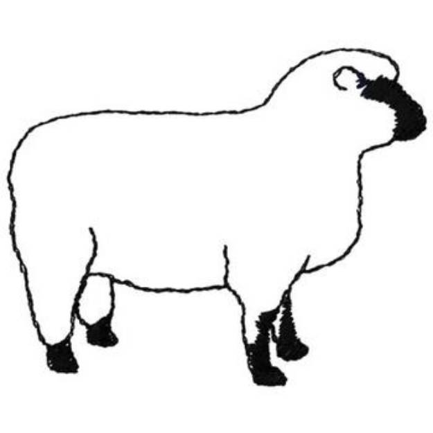 Picture of Shropshire Outline Machine Embroidery Design