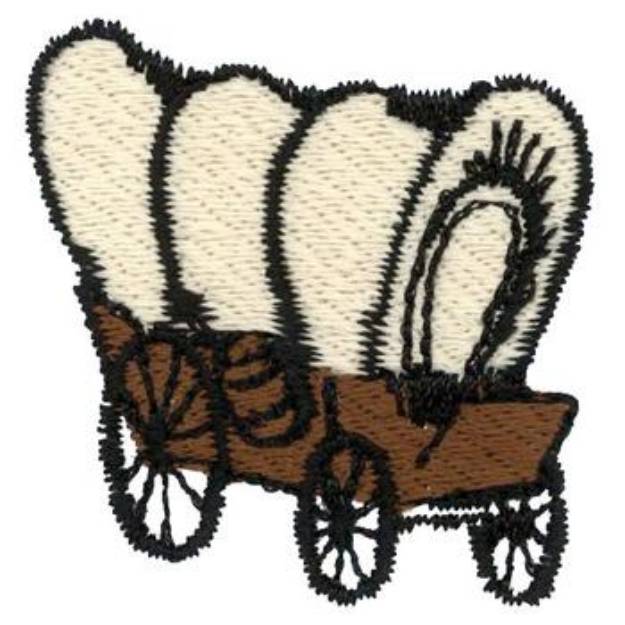 Picture of Small Covered Wagon Machine Embroidery Design
