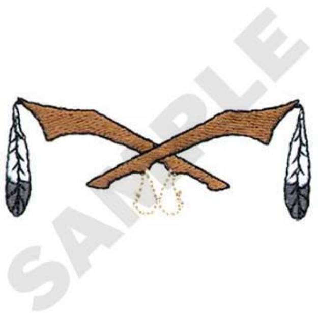 Picture of Indian War Clubs Machine Embroidery Design
