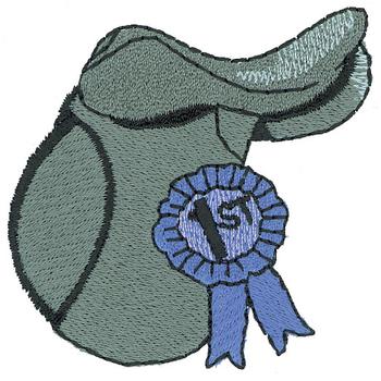 Saddle With Ribbon Machine Embroidery Design