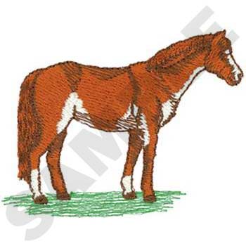 Overo Horse Machine Embroidery Design