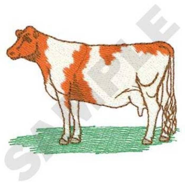 Picture of Guernsey Cow Machine Embroidery Design