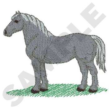 Percheron Horse Machine Embroidery Design