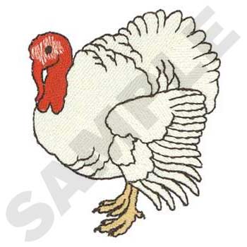 Domestic Turkey Machine Embroidery Design