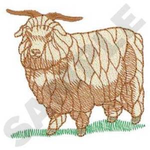 Picture of Angora Goat Machine Embroidery Design