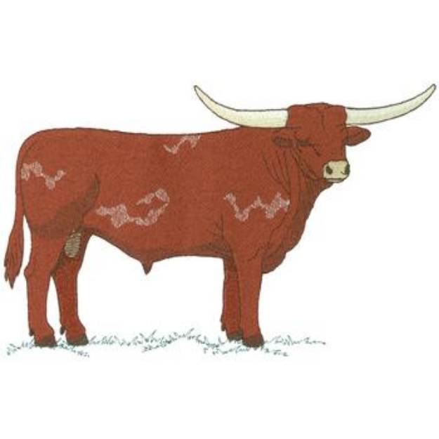 Picture of Texas Longhorn Machine Embroidery Design