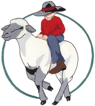 Mutton Busting Machine Embroidery Design