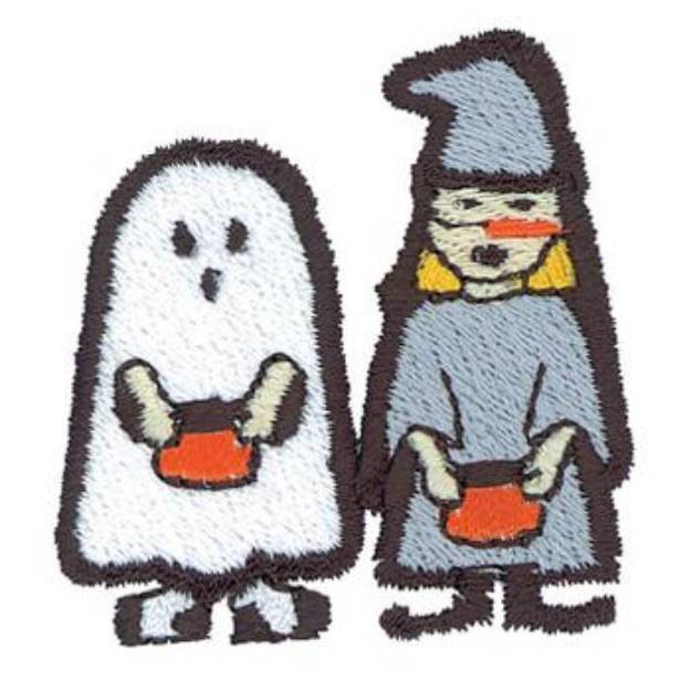 Picture of Ghost And Witch Machine Embroidery Design