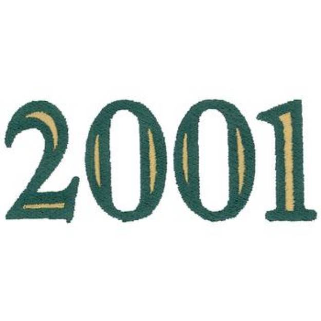 Picture of Class Of 2001 Machine Embroidery Design