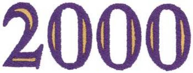 Picture of Class Of 2000 Machine Embroidery Design