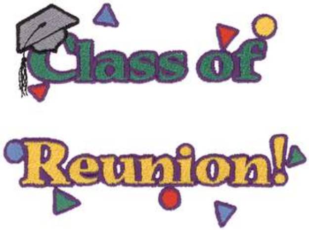 Picture of Class Reunion Machine Embroidery Design